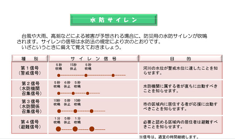 水防サイレン