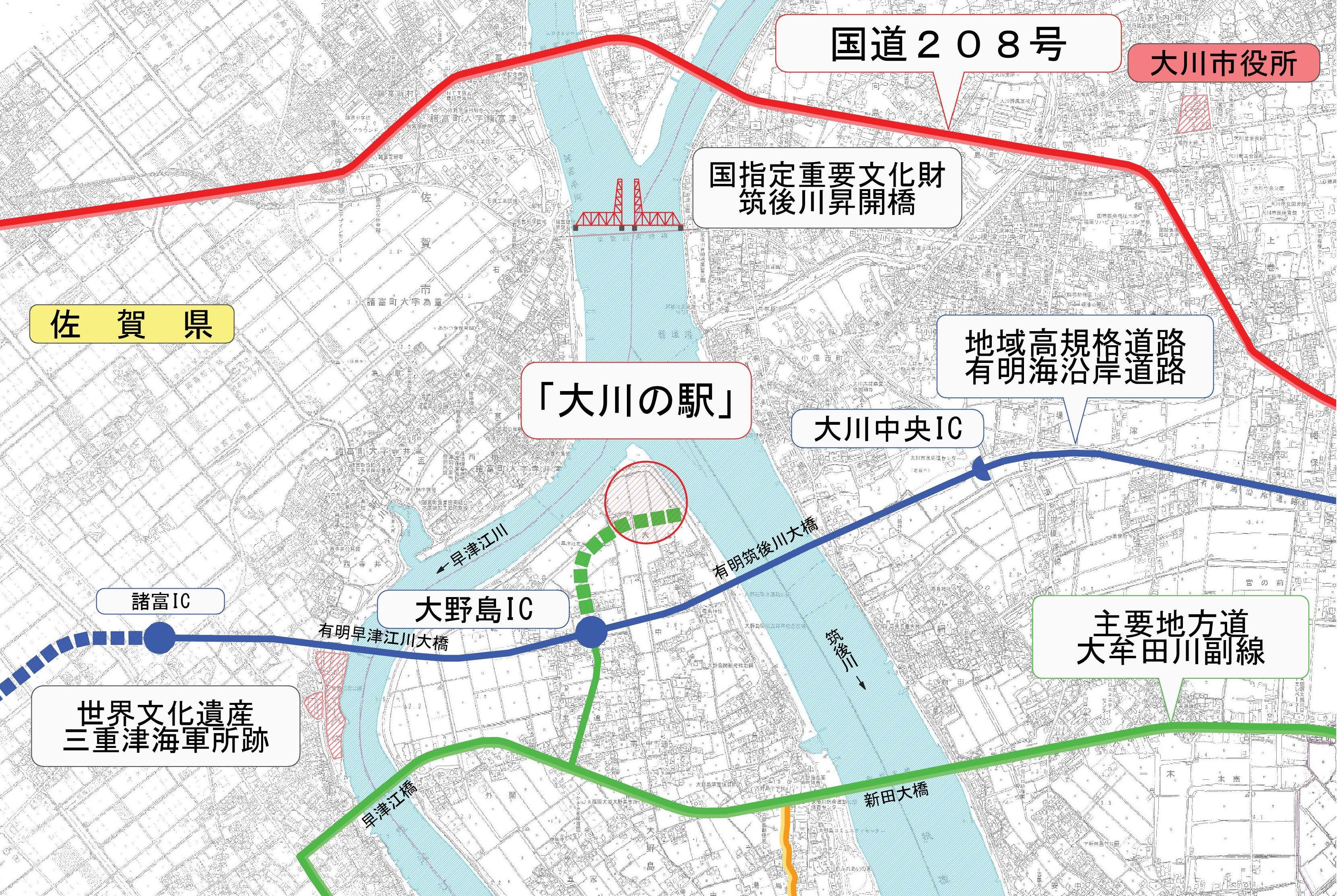 大川の駅整備予定地